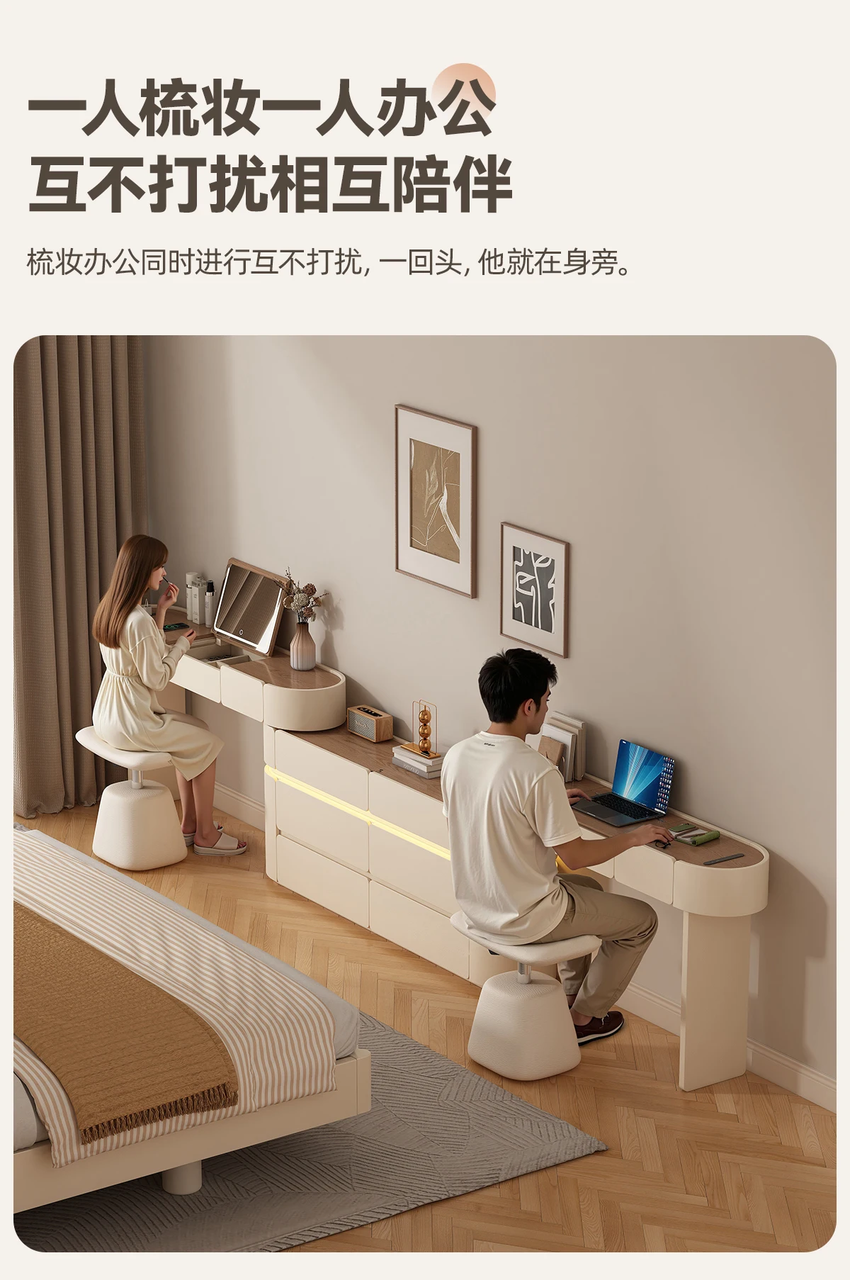 Big Closets Dressing Table Modern Living Room Wood Cosmetics Comfortable Mini Vanity Table Pink Kids Penteadeira Home Furniture