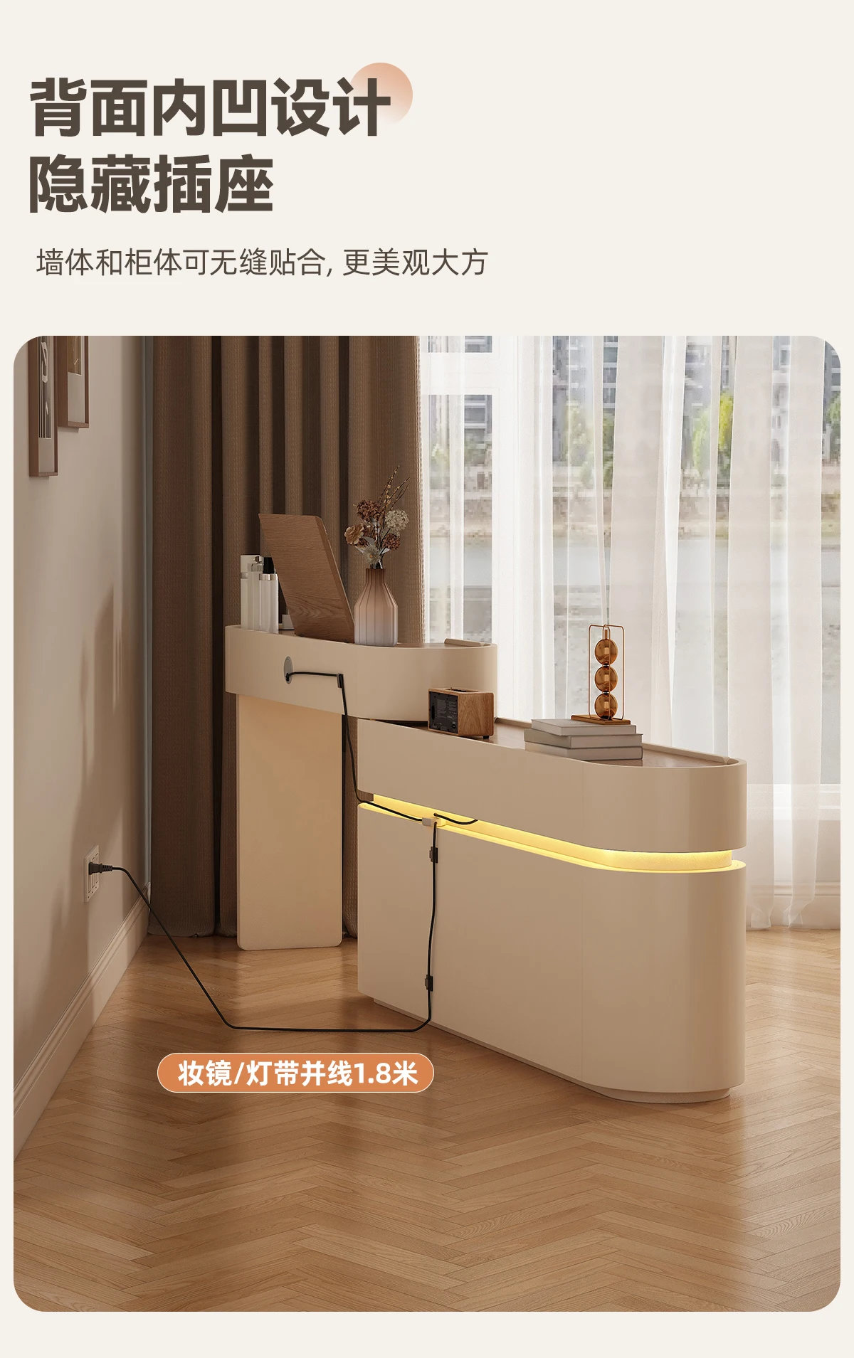 Big Closets Dressing Table Modern Living Room Wood Cosmetics Comfortable Mini Vanity Table Pink Kids Penteadeira Home Furniture