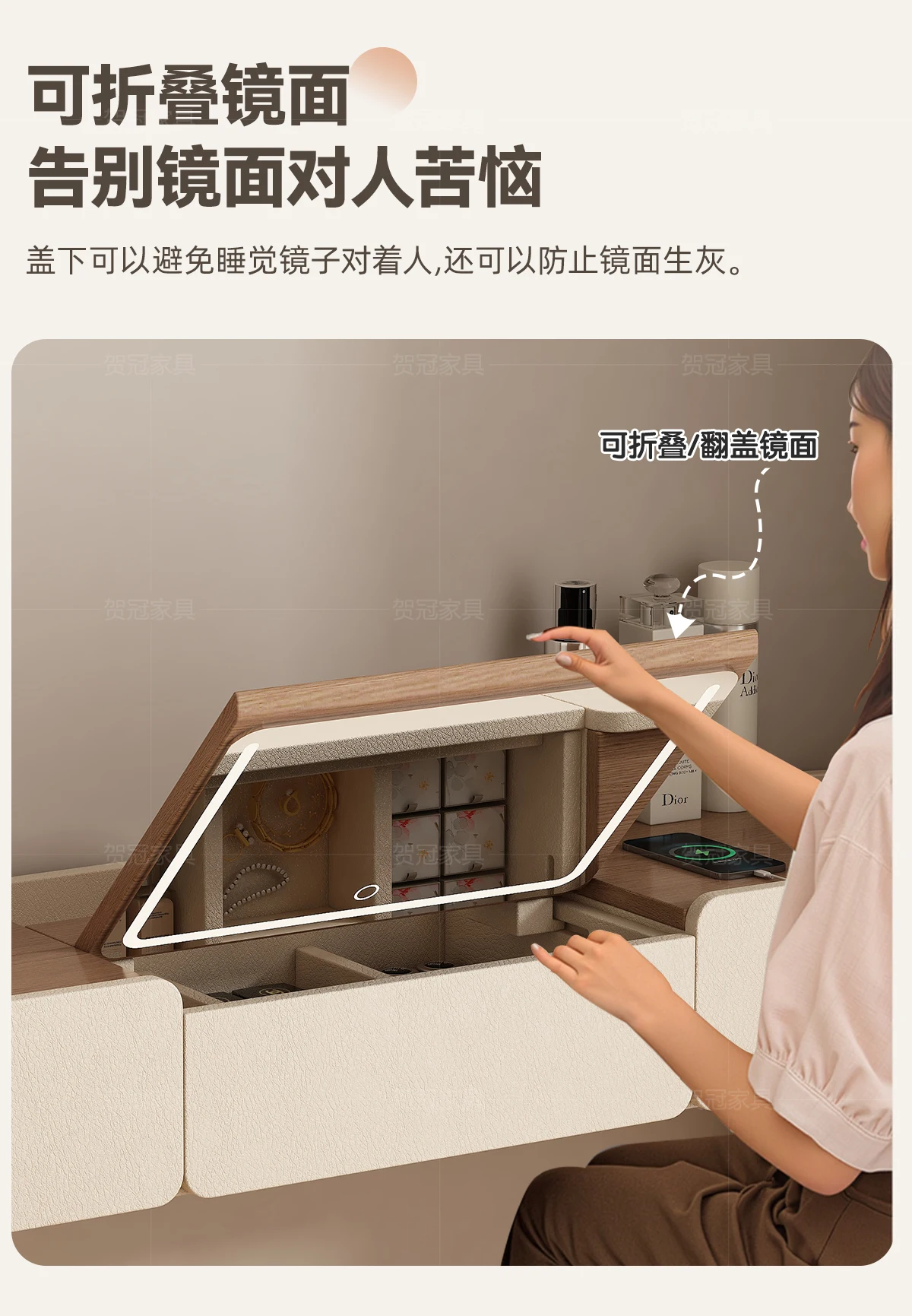 Big Closets Dressing Table Modern Living Room Wood Cosmetics Comfortable Mini Vanity Table Pink Kids Penteadeira Home Furniture