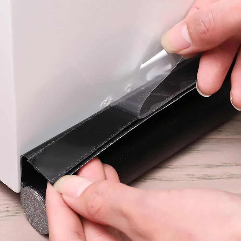 1 Door Bottom Seal Adjustable Door Bottom Seal Door Ventilation Baffle Wind Gap Blocking Room Sound Insulation Foam