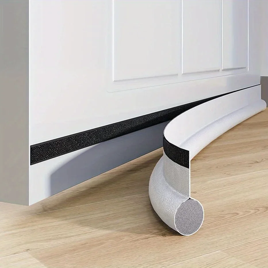 1 Door Bottom Seal Adjustable Door Bottom Seal Door Ventilation Baffle Wind Gap Blocking Room Sound Insulation Foam