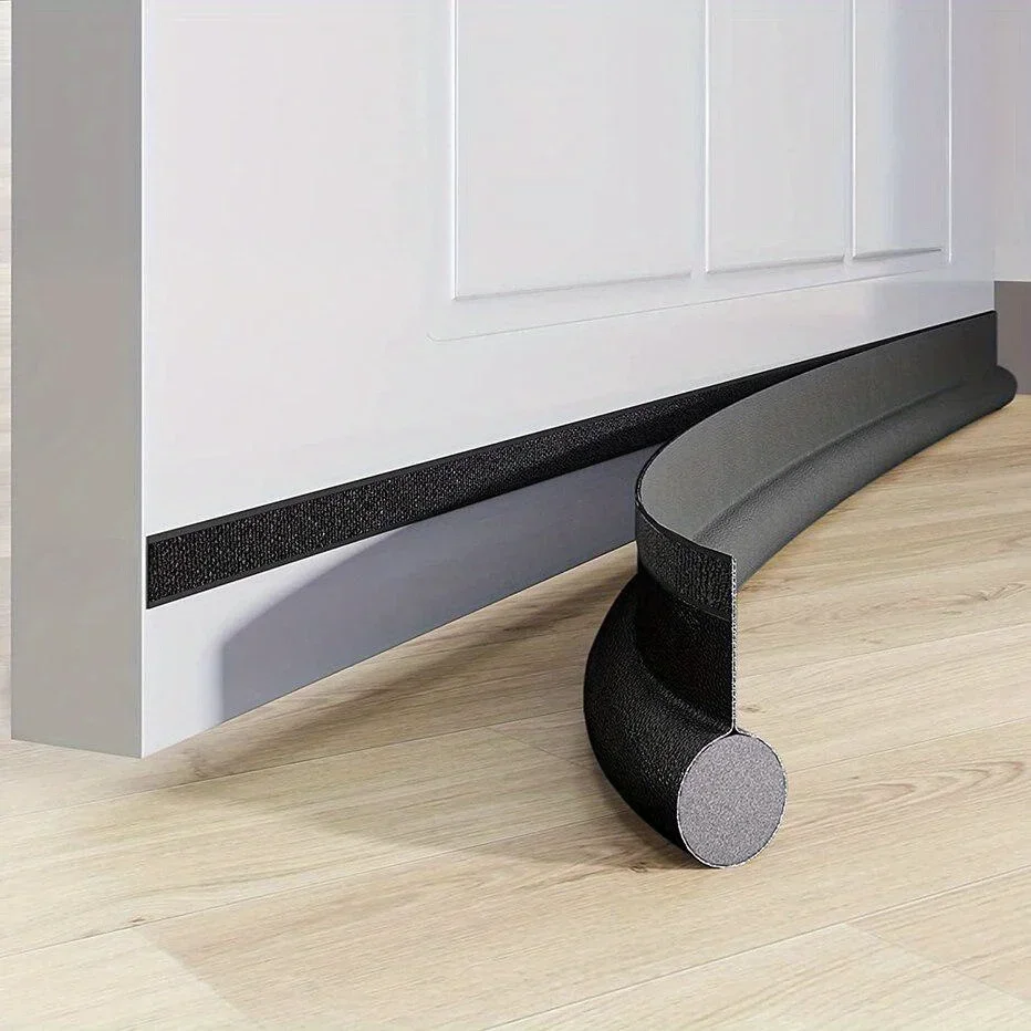1 Door Bottom Seal Adjustable Door Bottom Seal Door Ventilation Baffle Wind Gap Blocking Room Sound Insulation Foam