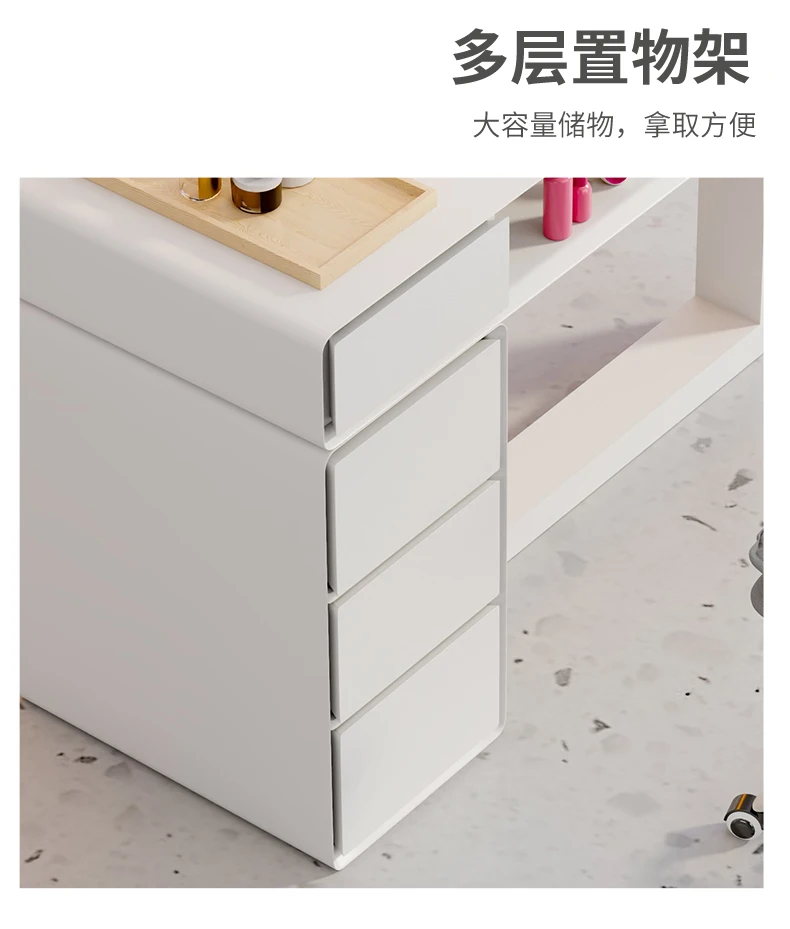 Cream Dust Collector Manicure Table With Lamp French Beauty Storage Nail Table Minimalist Aesthetic Table Ongle Salon Furniture