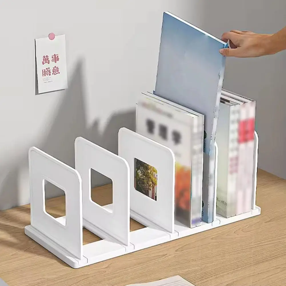 Bookends Stand Bookshelf Desktop Decor Storage Rack Bookend Book Holder School Stationery Office Desktop File Organizer