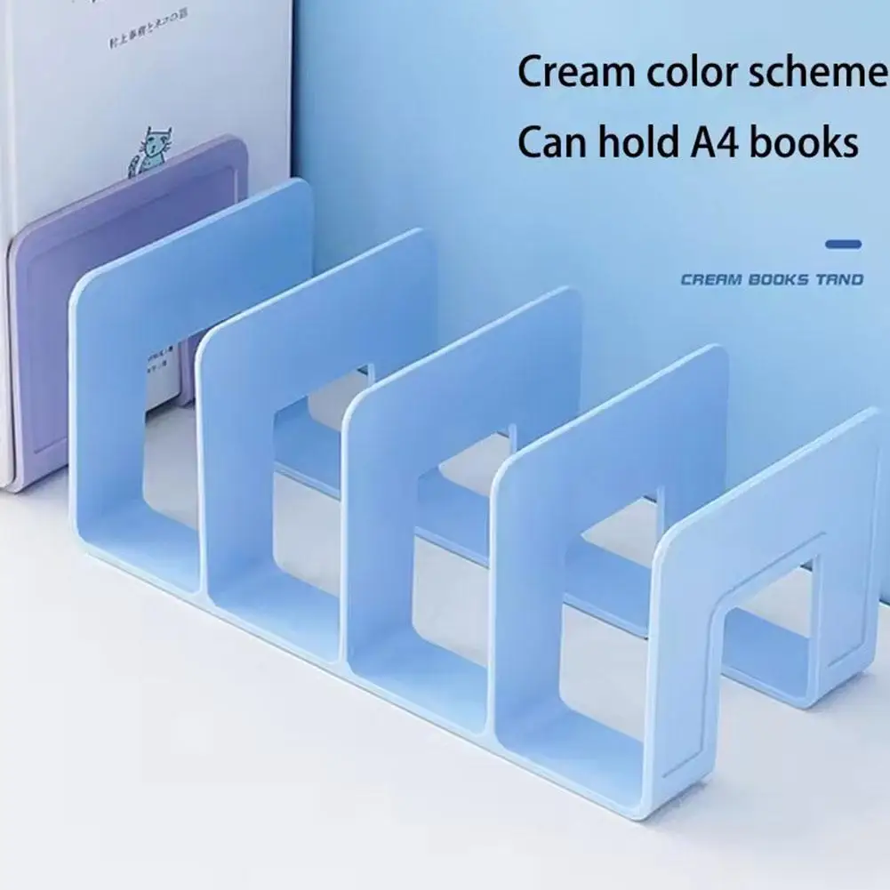 Bookends Stand Bookshelf Desktop Decor Storage Rack Bookend Book Holder School Stationery Office Desktop File Organizer