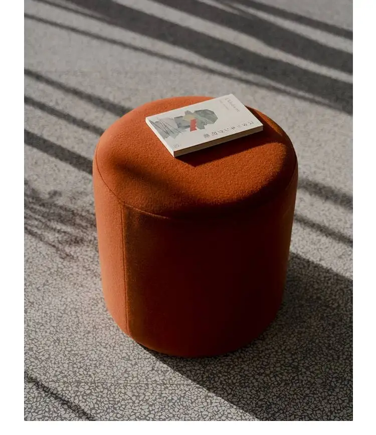 Room comfy Repose Elegant Foot Living Stool Elegant Stool Round Beauty Cute Hallway Foot Pied Salon Space Saving Furniture