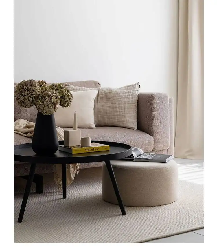 Room comfy Repose Elegant Foot Living Stool Elegant Stool Round Beauty Cute Hallway Foot Pied Salon Space Saving Furniture