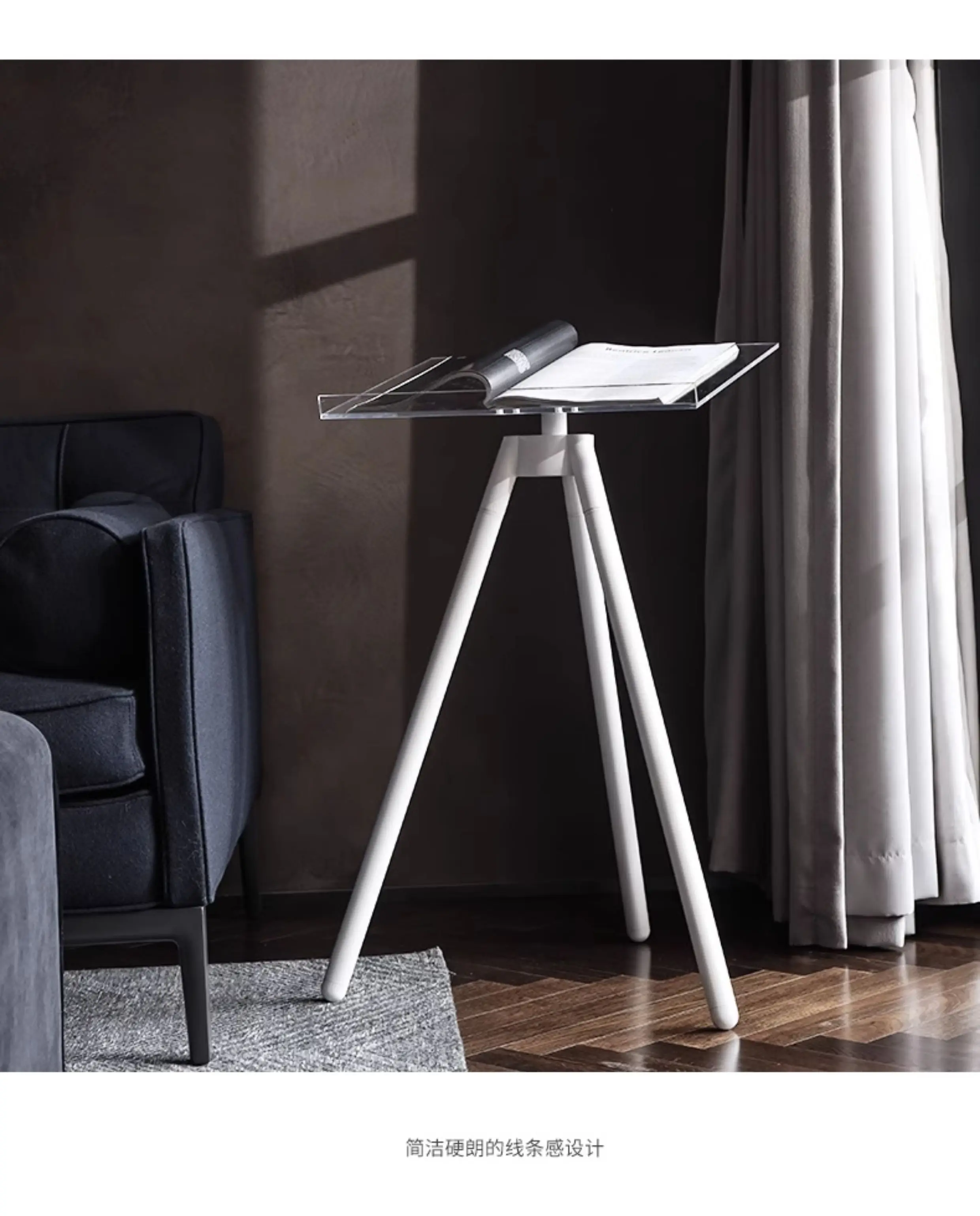 Living Room Floor Reading Stand Sofa Side Display Rack Modern Book Holder for Magazine Catalog Exhibition Sample Room Home Decor