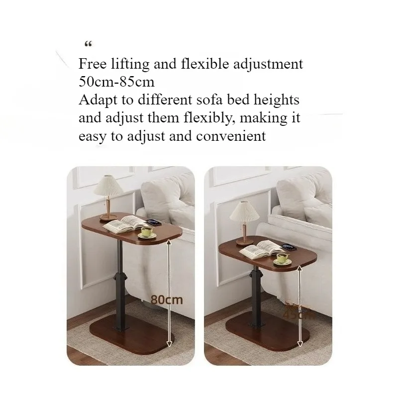 Sofa side table removable bedside rack small table lifting rotating bedside table bedroom dormitory folding coffee table