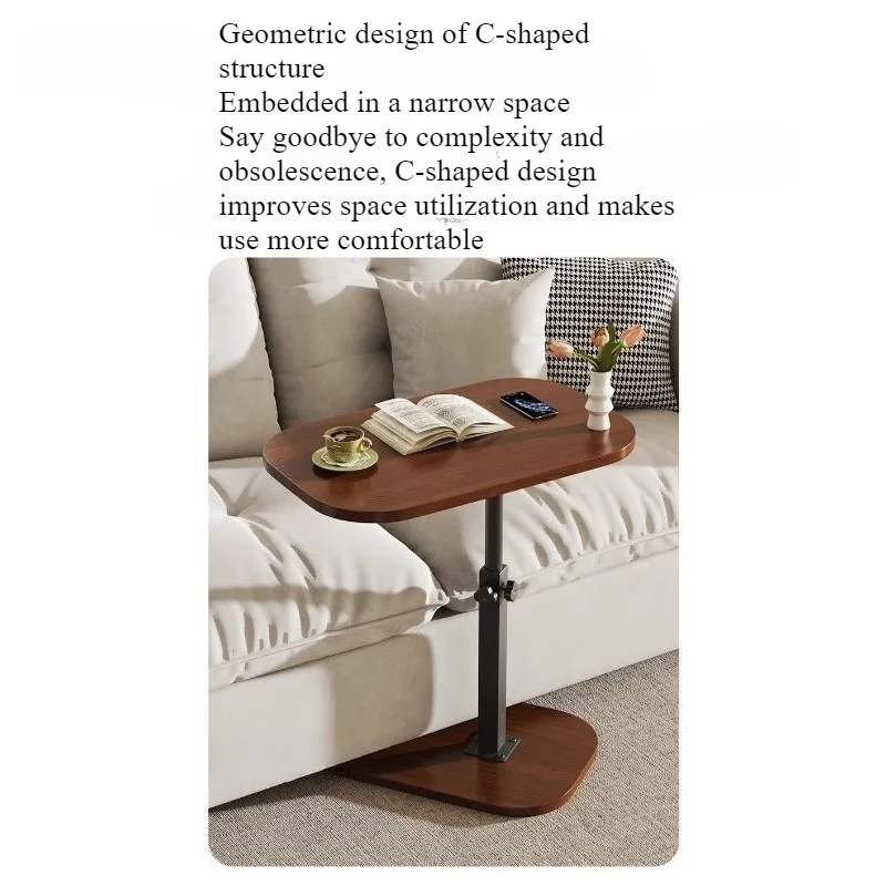 Sofa side table removable bedside rack small table lifting rotating bedside table bedroom dormitory folding coffee table