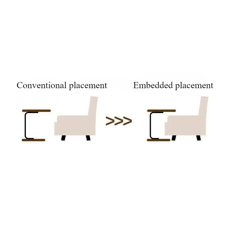 Sofa side table removable bedside rack small table lifting rotating bedside table bedroom dormitory folding coffee table