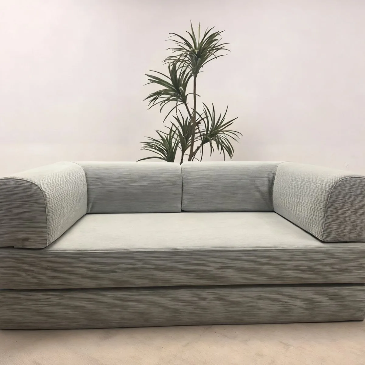 Air Compression Deformable Modern Style Flannel Modular Sofa Fabric Couch for Living Room Sectional Composable Sofa Bed