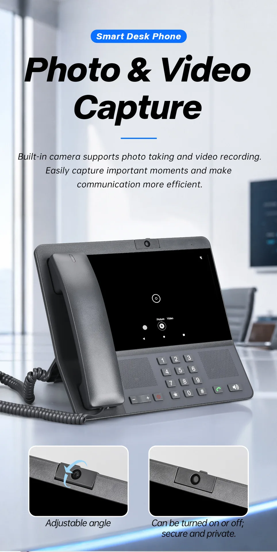 4G LTE VOLTE Sim Card 8 Inch Screen MP3 FM Video Call Wifi Hotspot Android Cordless Telephone 3G 2G Fixed Wireless Phone
