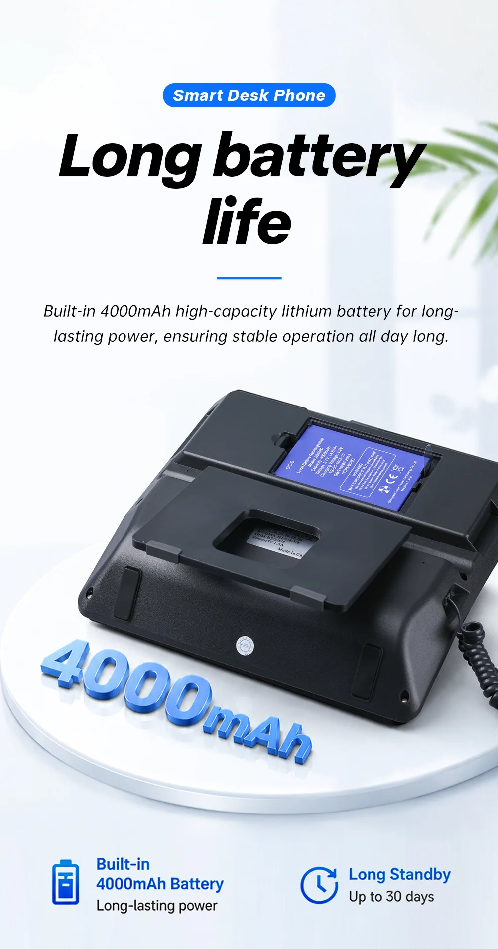 4G LTE VOLTE Sim Card 8 Inch Screen MP3 FM Video Call Wifi Hotspot Android Cordless Telephone 3G 2G Fixed Wireless Phone