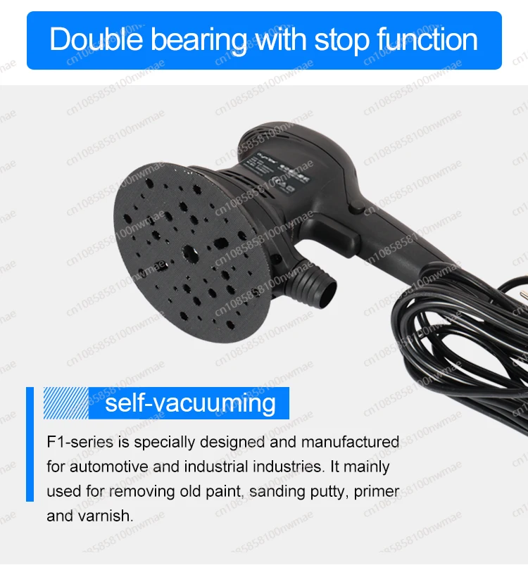 6-Inch high-efficiency track sander | Electric random eccentric sander, professional woodworking polishing tool