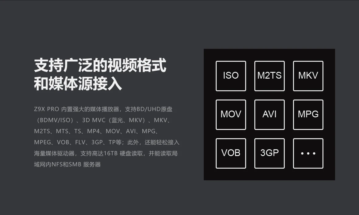 Z9X PRO 4K HDR Media Player, 4K Android , Android 11 OS, RTD1619BPD Quad-core 64bit Processor 4G+32G, VS10 Image Qua