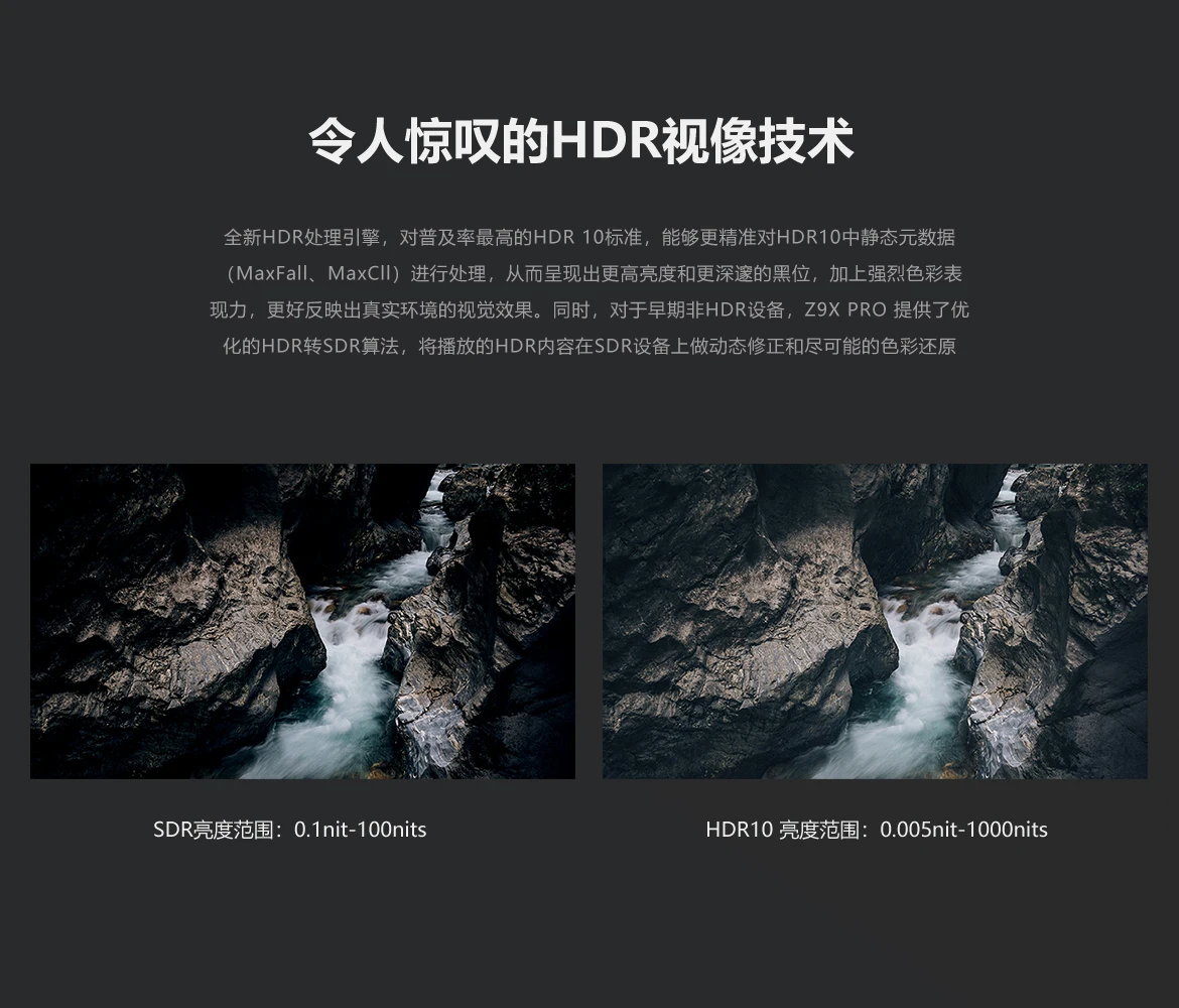 Z9X PRO 4K HDR Media Player, 4K Android , Android 11 OS, RTD1619BPD Quad-core 64bit Processor 4G+32G, VS10 Image Qua