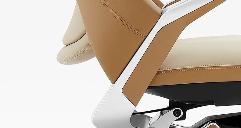 Computer Relaxing Office Chair Ergonomic Mobile Wheels Leather Office Chair Backrest Modern Sillas De Oficina Library Furniture