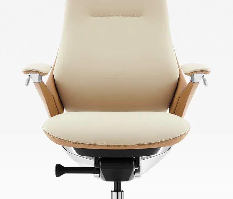 Computer Relaxing Office Chair Ergonomic Mobile Wheels Leather Office Chair Backrest Modern Sillas De Oficina Library Furniture