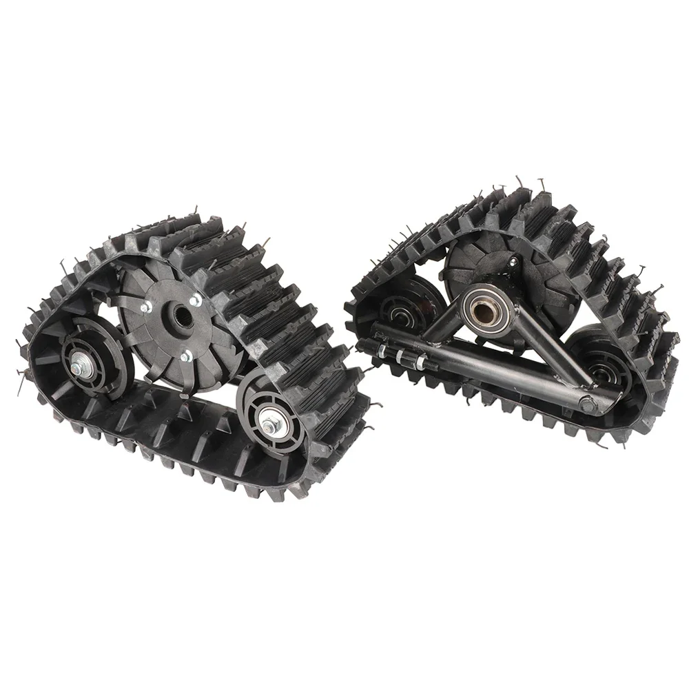 Snowmobile Rear Wheel Rubber Track Kit For Snow Sand Tracks Go Kart Winter Quad ATV UTV Buggy 23T Rear Axle