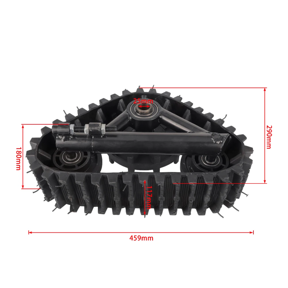 Snowmobile Rear Wheel Rubber Track Kit For Snow Sand Tracks Go Kart Winter Quad ATV UTV Buggy 23T Rear Axle
