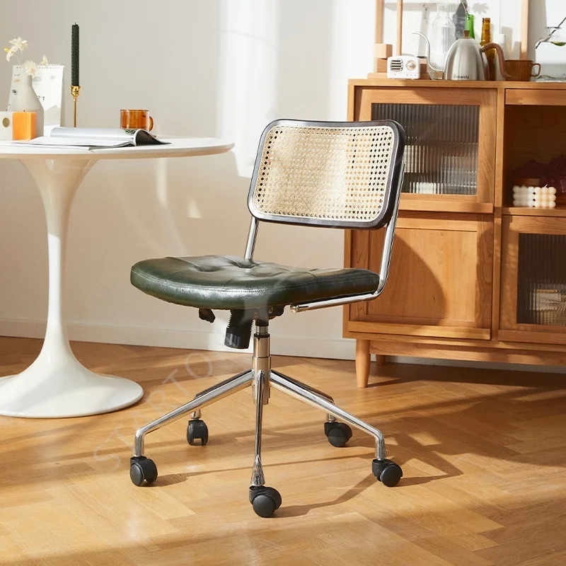 Computer Chair Adjustable Lift Rotating Solid Wood Chair Office Learning Furniture