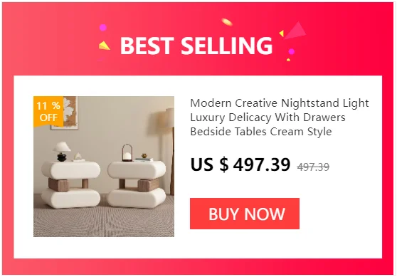 Creative Display Simple Luxury Bedside Tables Trendy Aesthetic Night Table Delicacy Modern Table De Chevet Bedroom Furniture