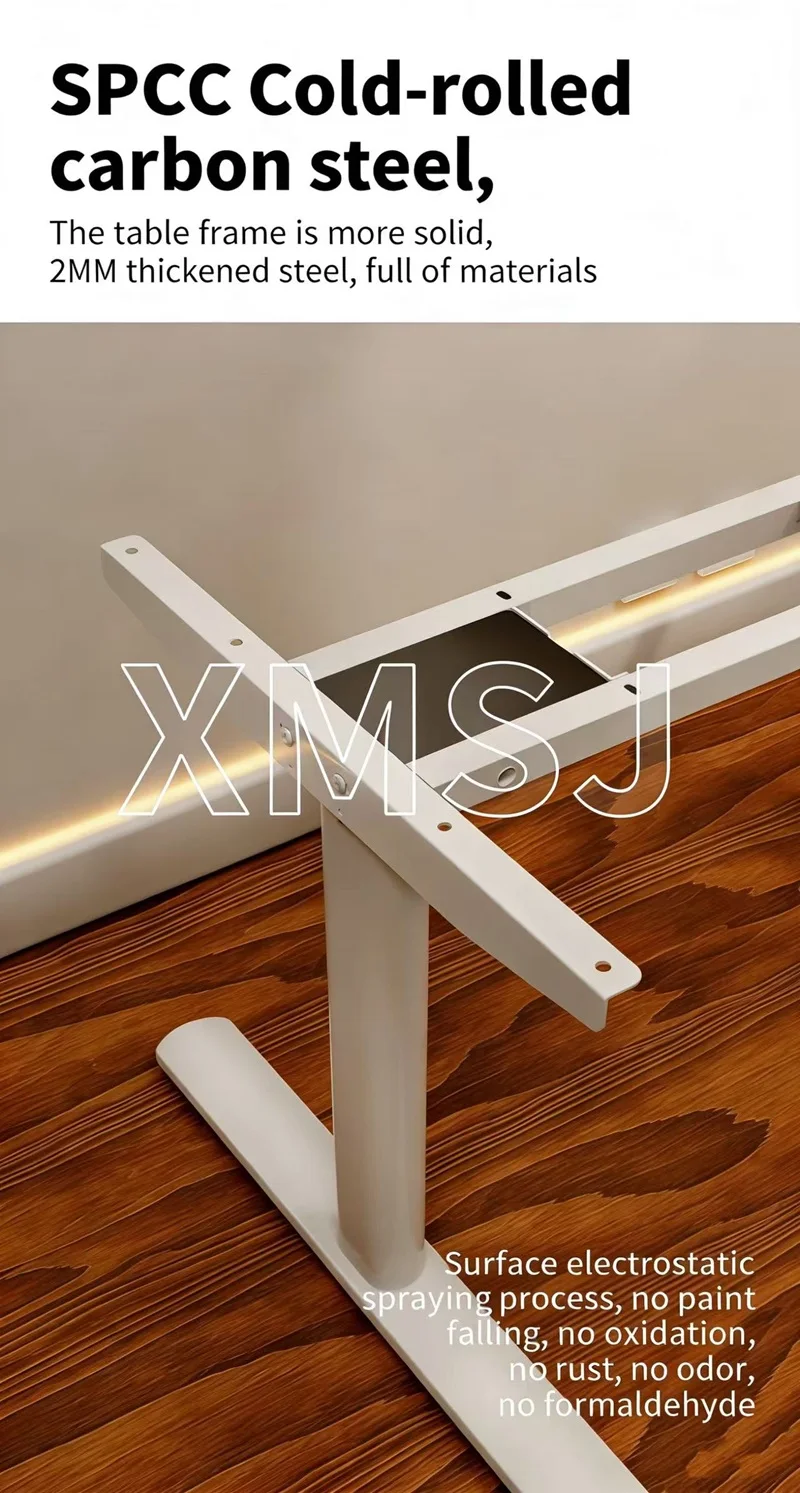 Electric Lifting Desk With Dual Motors, 2-Section , Child Lock, Height Memory Adjustable, DIY Silent Office Desk Capacity 150kg