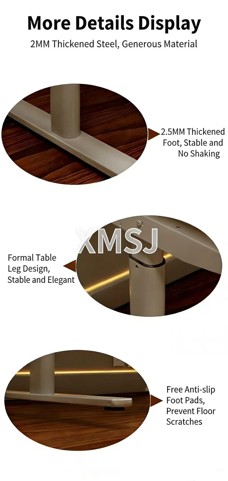 Electric Lifting Desk With Dual Motors, 2-Section , Child Lock, Height Memory Adjustable, DIY Silent Office Desk Capacity 150kg
