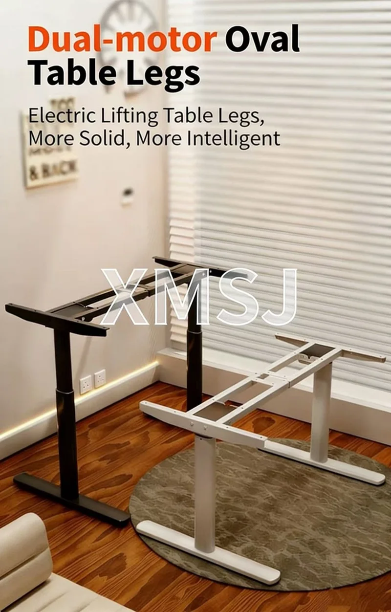 Electric Lifting Desk With Dual Motors, 2-Section , Child Lock, Height Memory Adjustable, DIY Silent Office Desk Capacity 150kg