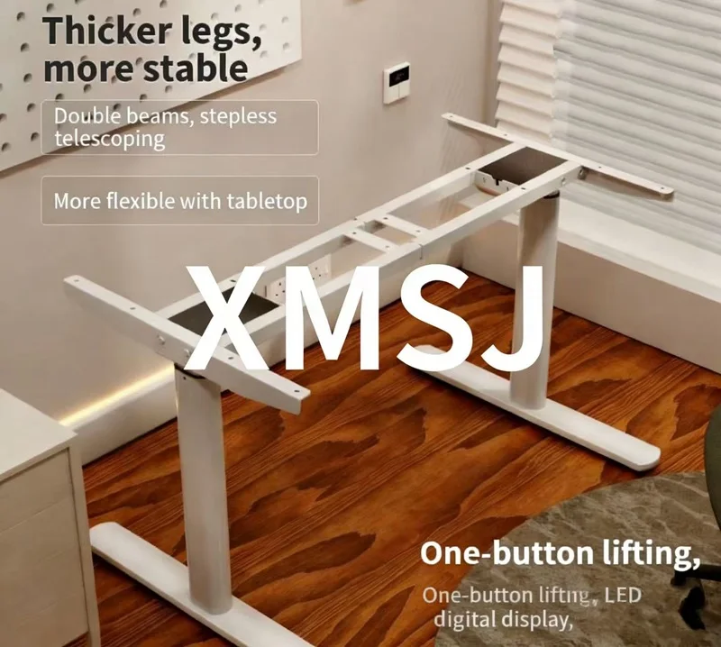 Electric Lifting Desk With Dual Motors, 2-Section , Child Lock, Height Memory Adjustable, DIY Silent Office Desk Capacity 150kg
