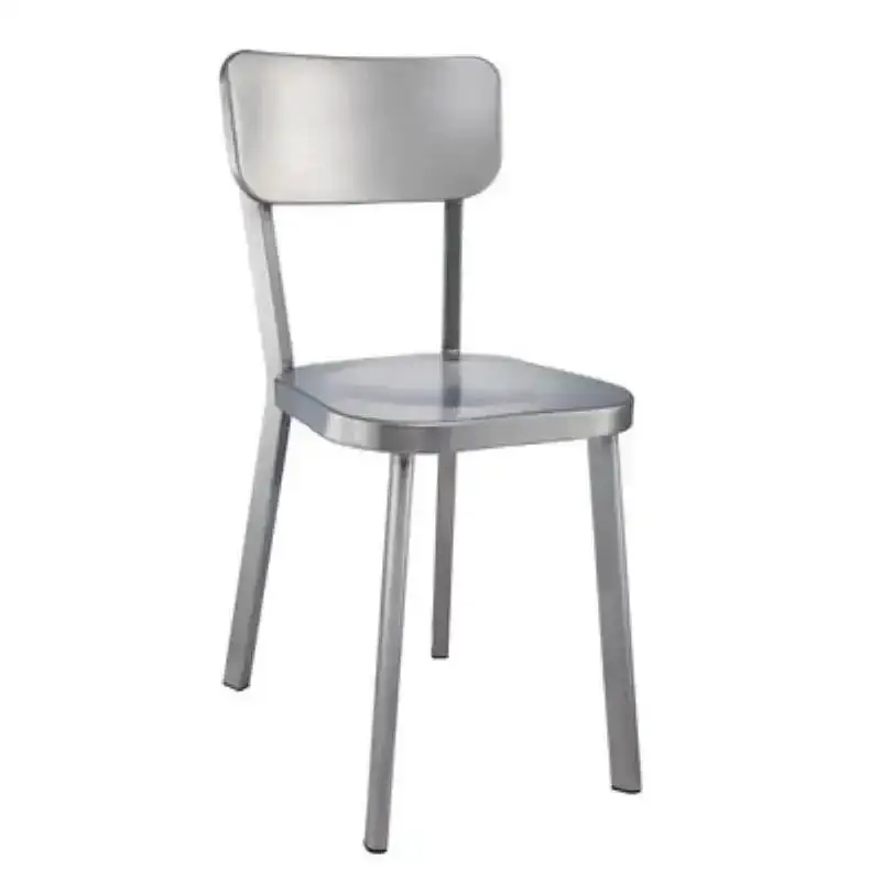 Dining Metal Stainless Backrest Steel Restaurant Chairs for Cafes Home Decor Kitchen Island Dining Chairs