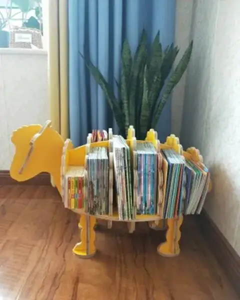 Room Ornament Children's Sheep Kindergarten Decoration Desk Animal Model Shelf furniture home Bookstore Simple School Bookshelf