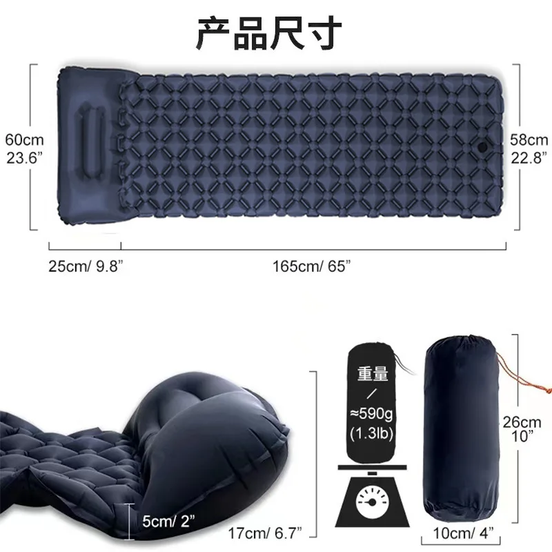 Air mattress camping mattress,outdoor travel sleeping bag,lightweight  good storage,suitable for camping,hiking ,mountaineering