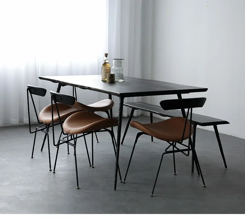 Original Italian Iron Dining Chair Nordic Industrial Style Ant Chair Designer Single Chair Makeup Stool Net Red