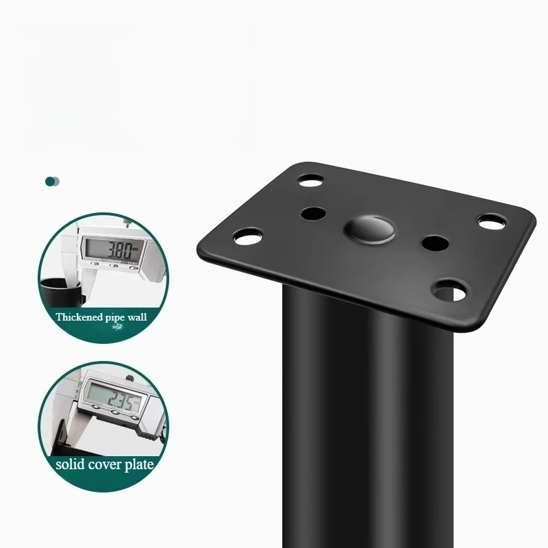1pc Adjustable Height Furniture Support Legs for Bed Frame, Metal Adjustable Furniture Legs