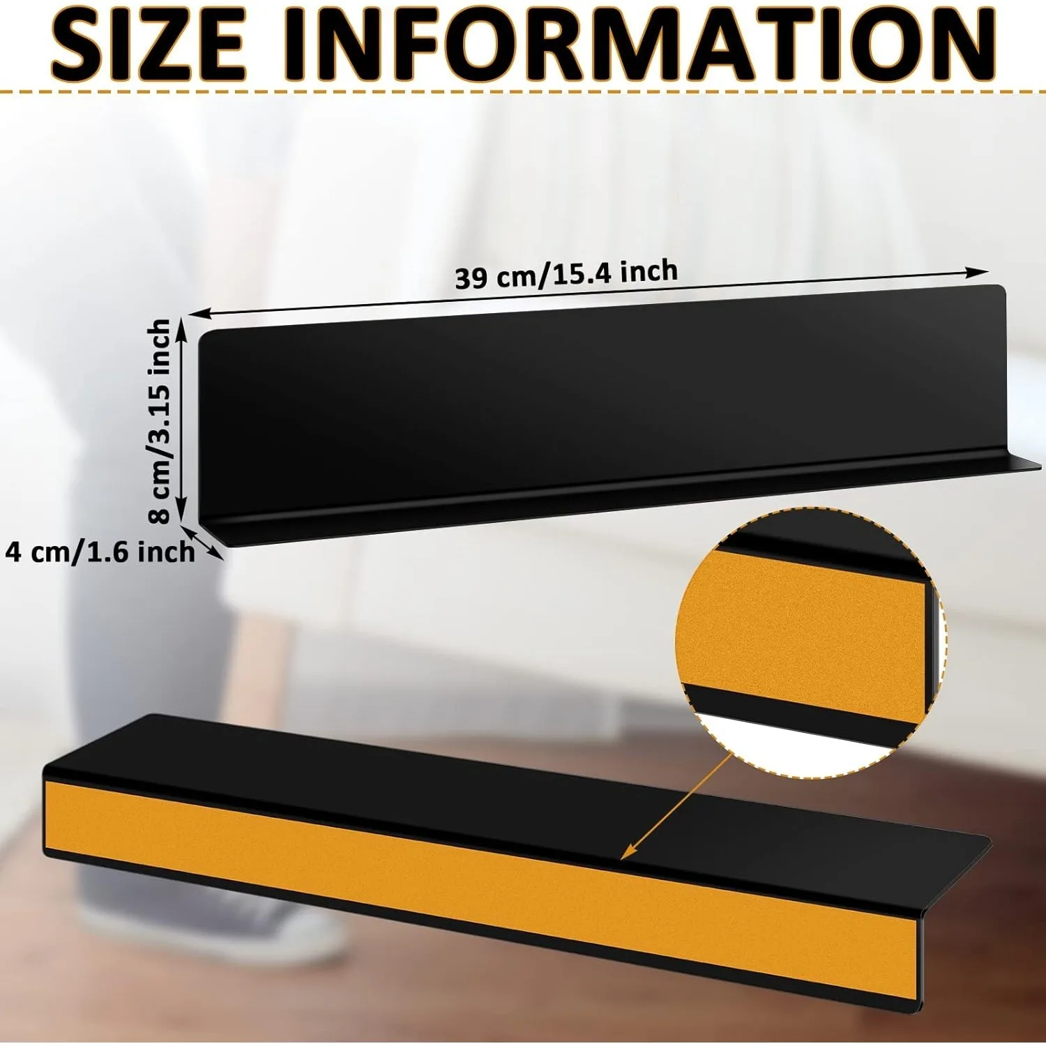 Sofa Gap Stopper, 6PCS Black Under Couch Blocker Adjustable Protector Blocks Pets Toys Simple Installation