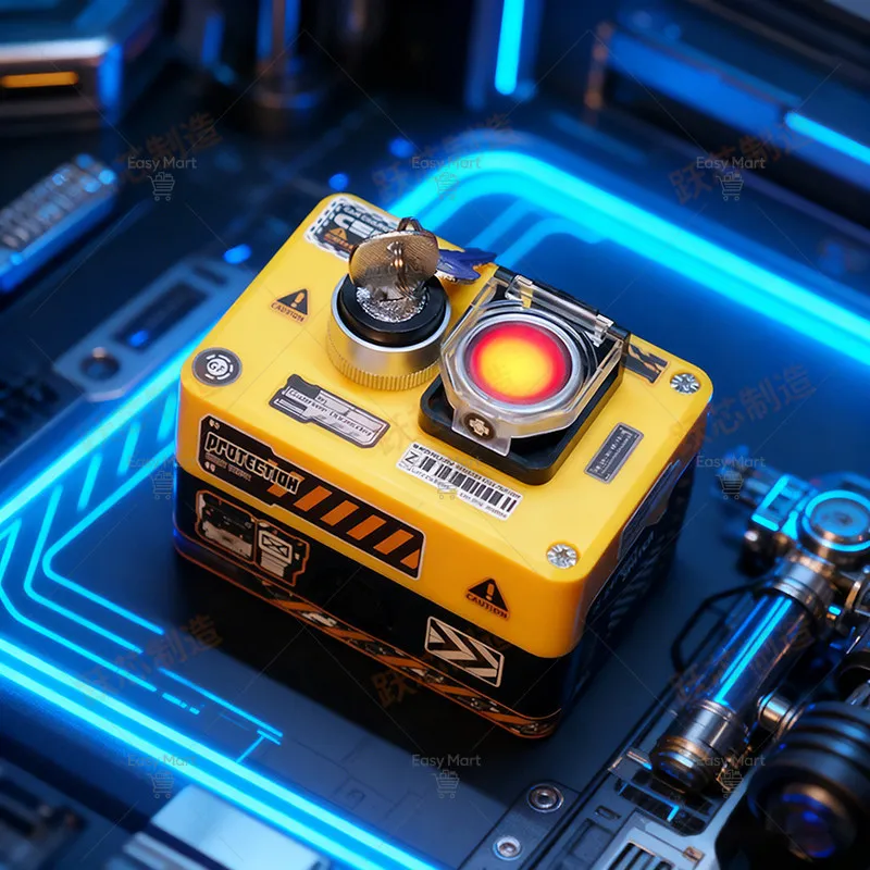 Dual Button External PC Power Switch with LED, Computer Case Startup Reset Control