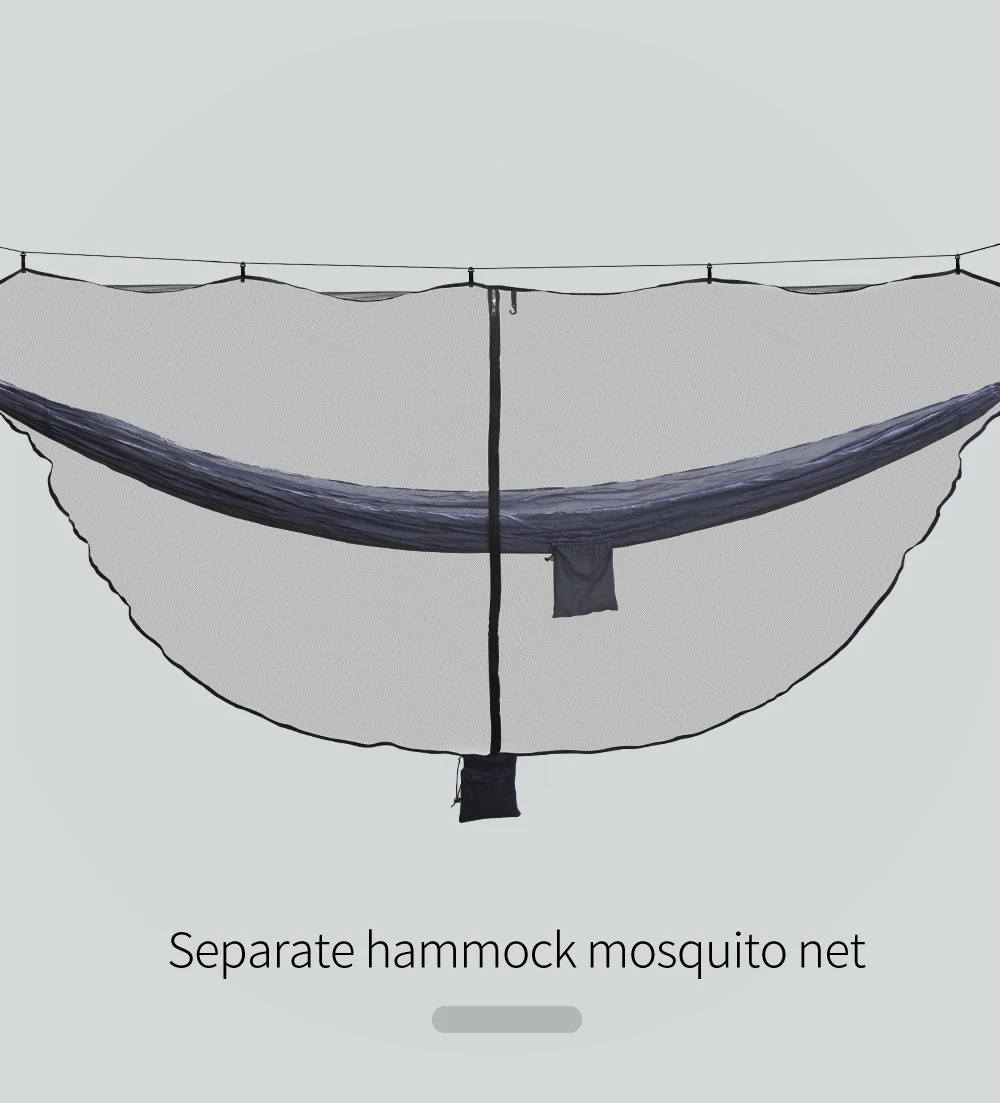 Hammock Mosquito Net Outdoor Breathable Insect Screen Portable Travel Camping Hammock with Mosquito Net Included Adult Size