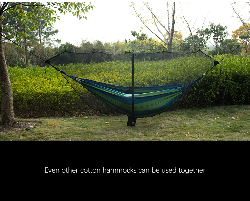 Hammock Mosquito Net Outdoor Breathable Insect Screen Portable Travel Camping Hammock with Mosquito Net Included Adult Size
