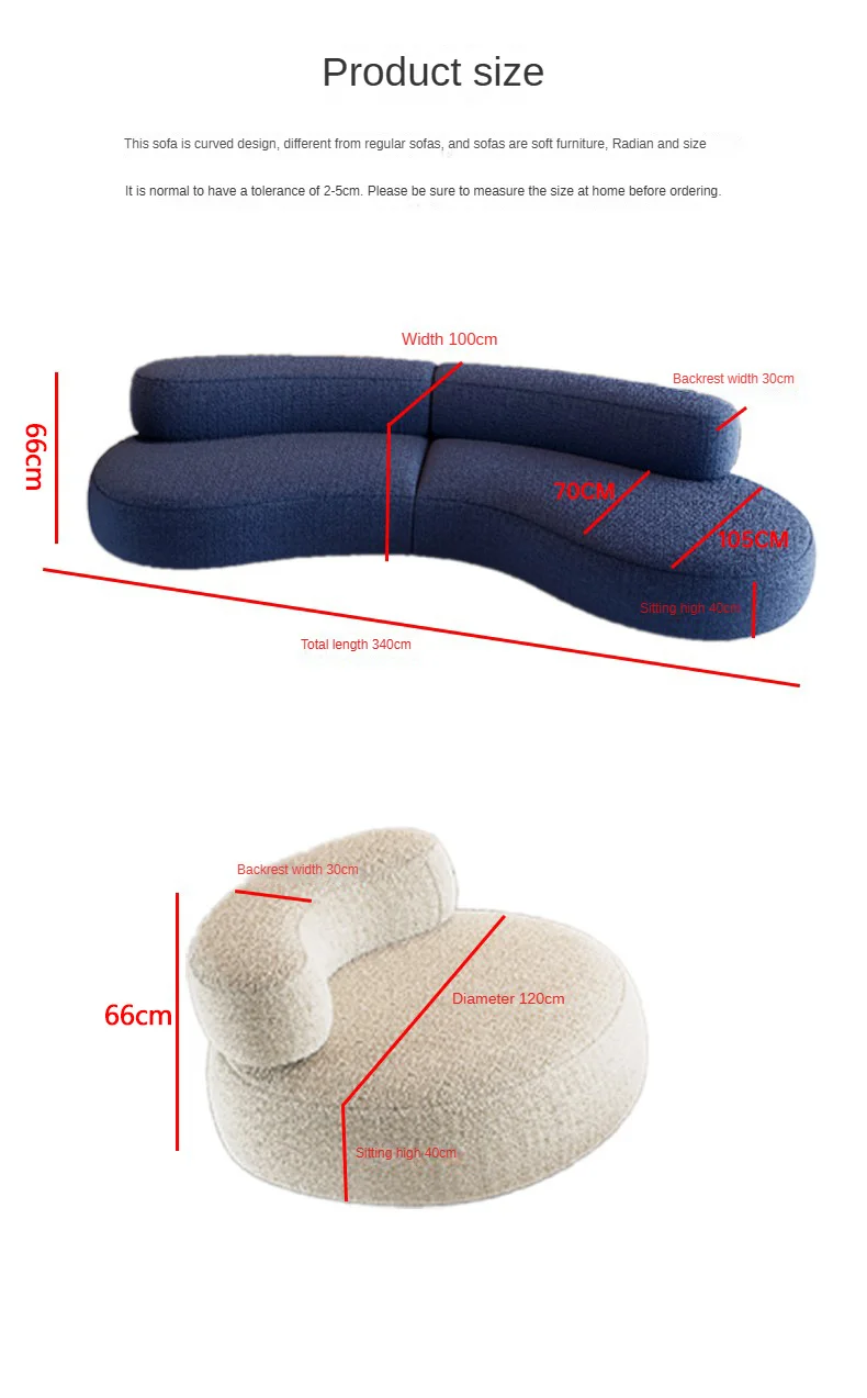 Outdoor Modern Sofa Bed for Garden Hotel & Terrace Use-Simple Design Pre-packed