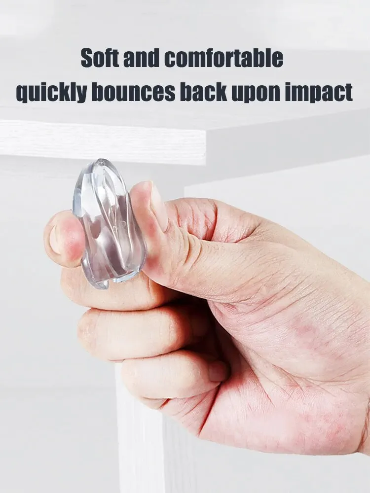10PCS Clear Anti-collision Coffee Table Furniture Corner Protectors Children's Soft Corner Sheathing Living Room Decor