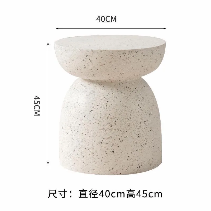 Cream Style Creative B & B Side a few wabi-sabi Japanese-style designer sofa coffee table bedside table ins light luxury corner
