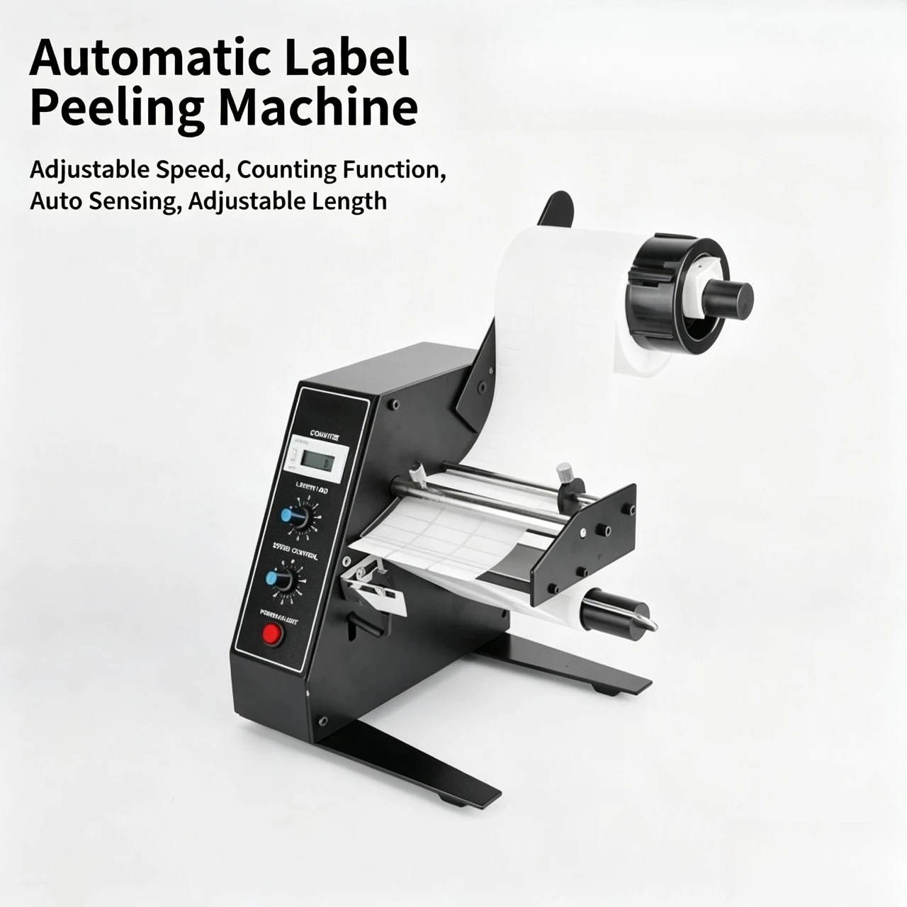 Automatic Label Peeling Machine Fully Automatic Sticker Separator Stripper For Self Adhesive Label Industrial Label Dispenser