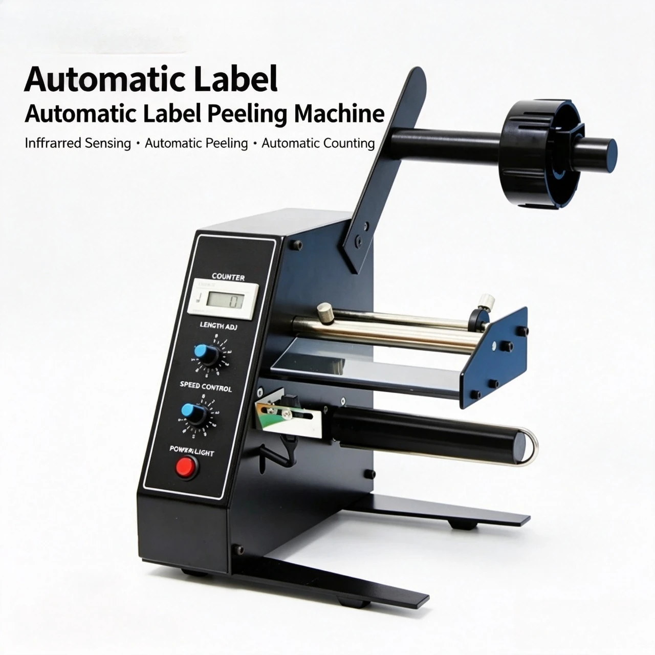 Automatic Label Peeling Machine Fully Automatic Sticker Separator Stripper For Self Adhesive Label Industrial Label Dispenser