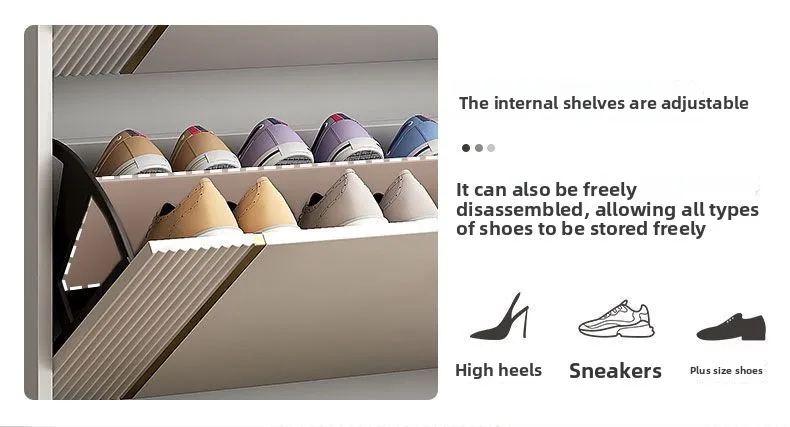 Ultra Thin Shoe Cabinet Modern Flip Door Shoe Storage Cabinet Large Capacity Entrance Organizer Slim Hallway Furniture HomeDecor
