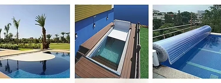 Motorized Retractable Pool Cover Aluminum, Heavy Duty Waterproof Roller Shutter for Commercial & Residential Pool