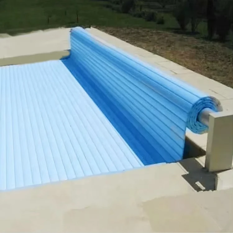 Motorized Retractable Pool Cover Aluminum, Heavy Duty Waterproof Roller Shutter for Commercial & Residential Pool