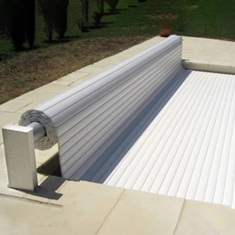 Motorized Retractable Pool Cover Aluminum, Heavy Duty Waterproof Roller Shutter for Commercial & Residential Pool