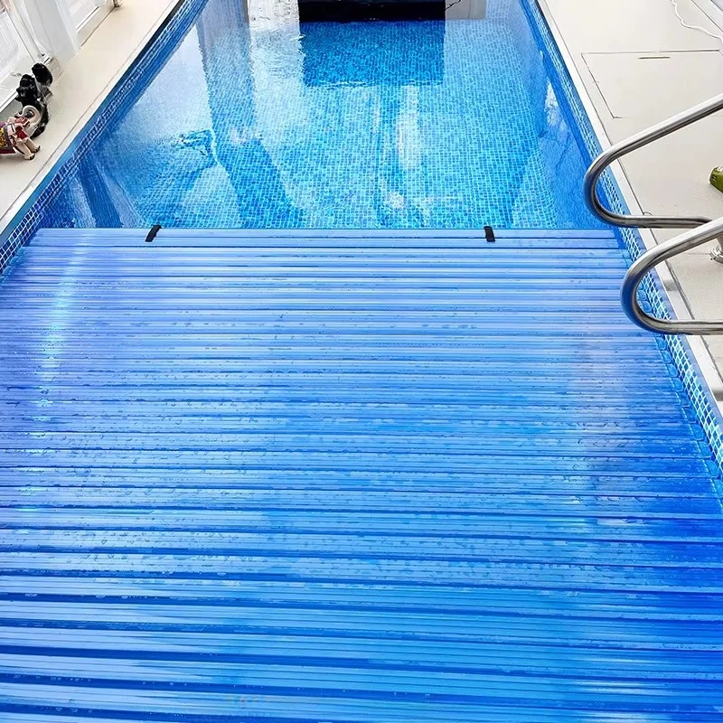 Motorized Retractable Pool Cover Aluminum, Heavy Duty Waterproof Roller Shutter for Commercial & Residential Pool